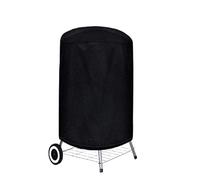 Funda Para Hoguera Al Aire Libre Termina Funda protectora redonda negra for parrilla de exterior, for fogatas, estufas, barbacoas, impermeable, resistente, for jardín, tela 210D(62x105cm 210D)