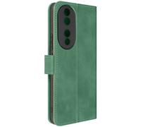 Funda para Honor 90 Clapet Tarjetero Soporte Vídeo Correa Verde