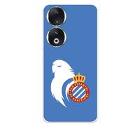 Funda para Honor 90 del RCD Espanyol Escudo Perico tansparente para Proteger tu móvil. Carcasa de Silicona Flexible con Licencia Oficial RCD Espanyol