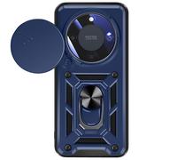 Funda para Honor Magic 8 Lite con Tapa de Cámara Deslizante y Anillo Magnético