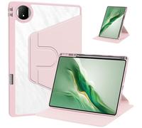 Funda para Honor MagicPad2 - Ligero Multiángulo PU Cuero + PC Back Case Business Folio Carcasa para Honor MagicPad2 12.3 Pulgada Tablet (Rosa)