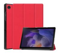 Funda para Honor Pad X8a/Pad X9 2024 - Soporte ajustable de tres pliegues ultra delgado y función de soporte de encendido y apagado automático, funda protectora para Honor Pad X8a/Pad X9 2024, rojo