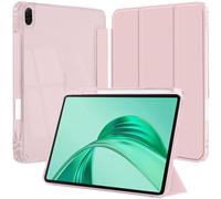 Funda para Honor Pad X8b/Pad X10 2026/Pad X8a 2024 tableta de 11 pulgadas con soporte para bolígrafo, carcasa trasera transparente transparente, soporte delgado, resistente a los golpes, funda