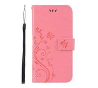 Funda para Honor X6B 4G - Honor X6B 4G a prueba de golpes con mariposa en relieve con ranuras para tarjetas, cierre magnético, función atril, protección completa, funda de piel de primera calidad,
