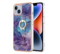 Funda para Honor X6B con soporte de anillo, a prueba de golpes, brillante, antideslizante, delgada, rígida, carcasa de mármol, protección contra caídas, para niñas y mujeres, para Honor X6B, color