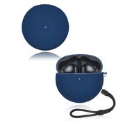 Funda para Huawei FreeBuds 7i Auriculares yystao Suave Silicona Carcasa con Correa para el Cuello Resistente al Polvo a Prueba de Golpes y Duradero, Azul
