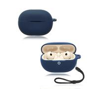Funda para Huawei FreeBuds Pro 5 Auriculares yystao Funda de Silicona Suave Compatible con Huawei FreeBuds Pro 5 con Correa para el Cuello a Prueba de Polvo, Resistente a Golpes y Duradero, Azul