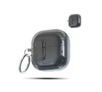 Funda para Huawei FreeClip 2 auriculares inalámbricos, cubierta protectora de TPU daunke con hebilla redonda, protección completa, transparente negro