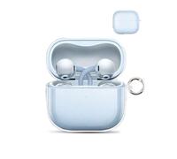 Funda para Huawei FreeClip 2 auriculares inalámbricos, cubierta protectora de TPU daunke con hebilla redonda, protección completa, transparente