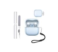 Funda para Huawei FreeClip 2 Earbuds,toergy Soft TPU Clear Cover,Impermeable,Stoßdicht,Kratzschutz einfach zu tragen, mit Lanyard & Schlüsselanhänger & Reinigungskit (transparent)