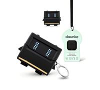 Funda para Huawei FreeClip 2 S Wireless Headphones,daunke Funda de silicona suave con forma de fantasma con cordón, protección completa, negro