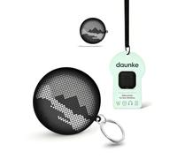 Funda para Huawei FreeClip 2 S Wireless Headphones,daunke Soft Carbonfaser-Silikon-Schutzhülle hautfreundliches geisterförmiges Etui mit Lanyard, vollständiger Schutz,Alpenschschwarz
