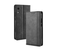 Funda para Huawei Honor 8A,Flip magnético Retro,Caso de teléfono de Cuero PU,Diseño de Billetera con 3 Ranuras para Tarjetas y 1 Clip de Dinero -Black