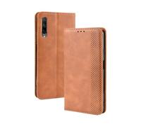 Funda para Huawei Honor 9X Pro,Flip magnético Retro,Caso de teléfono de Cuero PU,Diseño de Billetera con 3 Ranuras para Tarjetas y 1 Clip de Dinero -Brown