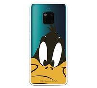 Funda para Huawei Mate 20 Pro Oficial de los Looney Tunes Pato Lucas Silueta Transparente para Proteger tu móvil. Carcasa para de Silicona Flexible Liciencia Oficial de Warner Bros.
