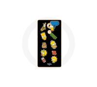 Funda para Huawei Mate 8 Los Simpson adhesivos fondo negro
