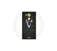 Funda para Huawei Mate 8 Vikings Serie Temporada 6 logo V Espada Gris Fondo Negro
