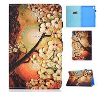 Funda para Huawei MediaPad M6 10.8, Hermosa PU Cuero Flip Doble Imán Cartera Ranuras Ranuras de Tarjeta Funda con Función Auto Sleep/Wake Up DT-9.