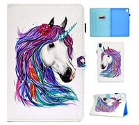 Funda para Huawei MediaPad M6 10.8, Hermosa PU Cuero Flip Doble Imán Cartera Ranuras Ranuras de Tarjeta Funda con Función Auto Sleep/Wake Up DT-15.