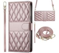 Funda para Huawei Nova 12 SE con Soporte, Case Protectora Tipo Libro de Piel sintética para Huawei Nova 12 SE-Rosa