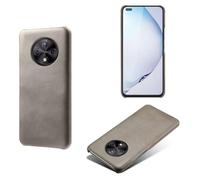 Funda para Huawei Nova Y90 4G,Antideslizante,Protección contra caídas,Casca Trasera de Color sólido Simple,Diseño de Cuero de imitación de plástico-Gray