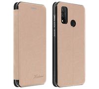 Funda para Huawei P smart 2020 Polipiel Monedero con Soporte - Oro Rosa