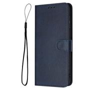 Funda para Huawei P20 Lite, funda retro de piel sintética de alta calidad con tarjetero, carcasa interior de TPU a prueba de golpes para Huawei P20 Lite, azul