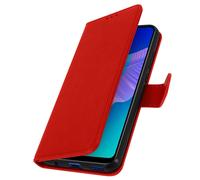 Funda para Huawei P40 Lite E Tarjetero Soporte Vídeo Rojo