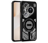 Funda para Huawei Pura 80 Ultra/80 Pro/80 Pro+/80, Magnética Funda with Refrigeración Carga Inalambrica Estuche(Negro,Pura 80 Ultra)