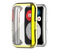 Funda para Huawei Watch Fit/Fit New/Fit Special Edition, Silicona TPU Case Protectora de Pantalla, Anti-arañazos, Anti-Polvo, Cover Carcasa para Huawei Watch Fit