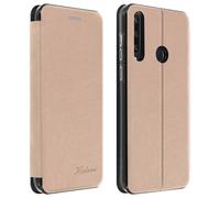 Funda para Huawei Y6p Polipiel Monedero con Soporte - Oro Rosa