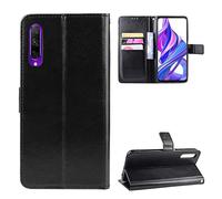 Funda para Huawei Y9s ,Funda para Huawei P Smart Pro 2019 ,Funda para Huawei Y9s 2019 STK-L21 STK-L22 STK-LX3 / Honor 9X Pro HLK-AL10 HLK-L41 HLK-L42 Funda Cartera de cuero con solapa Case Black