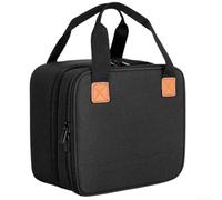 Funda para impresora fotográfica Canon SELPHY CP1500/CP1300/CP1200 con compartimento de almacenamiento, divisor extraíble y bolsillos para accesorios, bolsa de transporte de poliéster, color negro