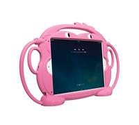 Funda para iPad 2017/2018 - CHINFAI [Serie de monos de doble cara] a prueba de golpes Soporte de silicona Funda protectora para iPad 9.7 pulgadas 5ª/6ª/Pro/Air/Air2 Tablet rosa 37*24*4.7cm