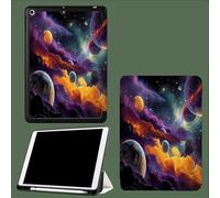 Funda para iPad 9.ª/8.ª/7.ª generación 10,2" (2021/2020/2019), Funda Inteligente ultradelgada y Ligera con Tapa magnética y función de Encendido y Apagado automático,Universo Nebulosa Planeta