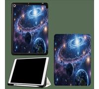 Funda para iPad 9.ª/8.ª/7.ª generación 10,2" (2021/2020/2019), Funda Inteligente ultradelgada y Ligera con Tapa magnética y función de Encendido y Apagado automático,Universo/Planeta
