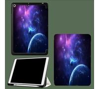 Funda para iPad 9,7 Pulgadas 2018/2017, Ultra Delgada TPU Suave Smart Cover, Auto Estela/Sueño Carcasa con Tri-Fold Soporte, Funda para iPad 6ª 5ª Generación 9,7" Galaxia Psicodélica Planeta