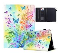 Funda para iPad 9,7 Pulgadas 6.ª/5.ª Generación 2018 2017, Funda Protectora Patrón de Color con Función de Auto-Reposo/Activación para iPad 9,7/iPad Air 2/iPad Air 1, Flores de Colores