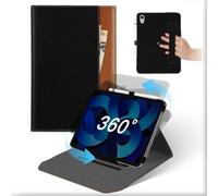 Funda para iPad Air 11'' 2024 M2, iPad Air 6ª/15ª/4ª Generación 10,9 Pulgadas 2022 2020, Carcasa Cuero 360°Soporte Giratorio y Desmontable con Portalápices,Auto Sueño/Estela Case Tapa Marrón