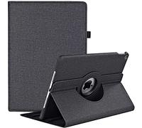 Funda para iPad Air 2/Air 1/iPad de 9,7 pulgadas 2018/2017 (5ª y 6ª generación), funda ajustable de 360 grados con vista multiángulo y función de apagado automático (A-Black)