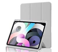 Funda para iPad Air 4 Case 2020 iPad Air 4ª generación Funda con soporte para lápiz Smart Stand Cover Case para iPad 10.9 pulgadas Air 2020 [2ª generación Apple Pencil Carga con Auto Wake Sleep] Gris