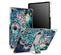 Funda para iPad Air de 5ª generación 2022 / iPad Air 4ª 2020, funda de 10.9 pulgadas con soporte para lápices, parte trasera transparente con mandalas artísticas, protección de esquinas, cubierta a