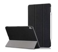 Funda para iPad Air4 de 10.9 pulgadas A2072 Tablet Funda Inteligencia de Negocios Ultradelgada Plegable Smart PU Funda con Auto Sleep/Wake (negro)
