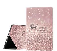 Funda para iPad de 10ª generación 2022 iPad de 10.9 pulgadas, soporte ajustable y función de encendido y apagado automático, funda de protección inteligente, salmo 46:5 Dios está dentro de ella