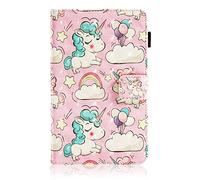 Funda para iPad de 9,7 pulgadas 2018 2017 / iPad Air - Funda protectora con múltiples ángulos con función de atril y encendido automático para Apple iPad de 9,7 pulgadas (sexta generación, quinta generación, 7ª generación) / iPad Air/iPad Air 2 Pink Unicorn ipad mini 1/2/3/4/5