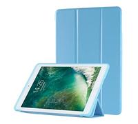 Funda para iPad de 9ª generación 2021 / 8ª generación 2020 / 7ª generación 2019 de 10.2 Pulgadas, Funda Protectora Inteligente con Soporte Triple con Parte Trasera de TPU Suave, Apagado y Encendido