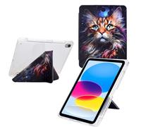 Funda para iPad Mini 7.ª Generación (A17 Pro, 2024) / Mini 6 2021, Delgada Smart Cover con Auto-Sueño/Estela, Soporte de Visualización Multiángulo, Bandeja para Bolígrafos - Felinos