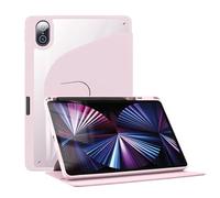 Funda para iPad Pro 12,9 Pulgadas 5ª generación 2021 con Protector de Pantalla portalápices, rotación de 360° y empuñadura Plegable de 180° para iPad Pro 12,9 Pulgadas 4a/3a 2020/2018 Funda