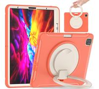 Funda para iPad Pro 5/4/3 12.9” con soporte giratorio y espacio para el Apple Pencil Naranja