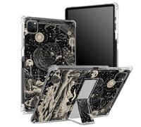Funda para iPad Pro de 11 pulgadas de 4ª/3ª/2ª/1ª generación 2022/2021/2020/2018 con soporte para lápices, parte trasera transparente con mar de montañas míticas, cubierta de esquina a prueba de